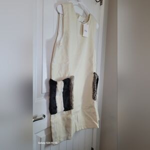 Mulla  Dress with Fur Pockets